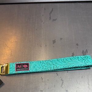 Makeup Junkie Teal Wristlet Strap